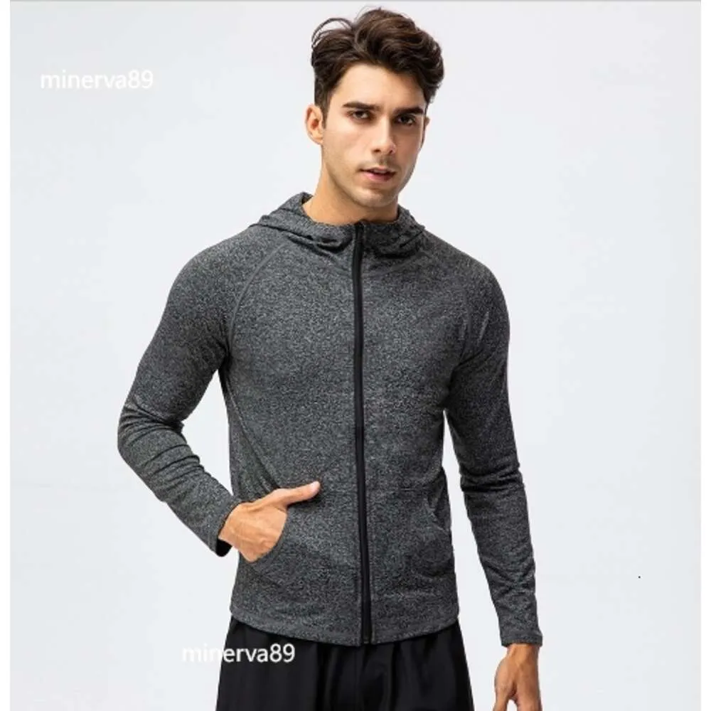 Lu Lu L Autumn and Winter Fitness Clothes Men's Long Sleeve Basketball Training Running Sportswear Outdoor Hooded Fast Dry Cookie Hoodie666