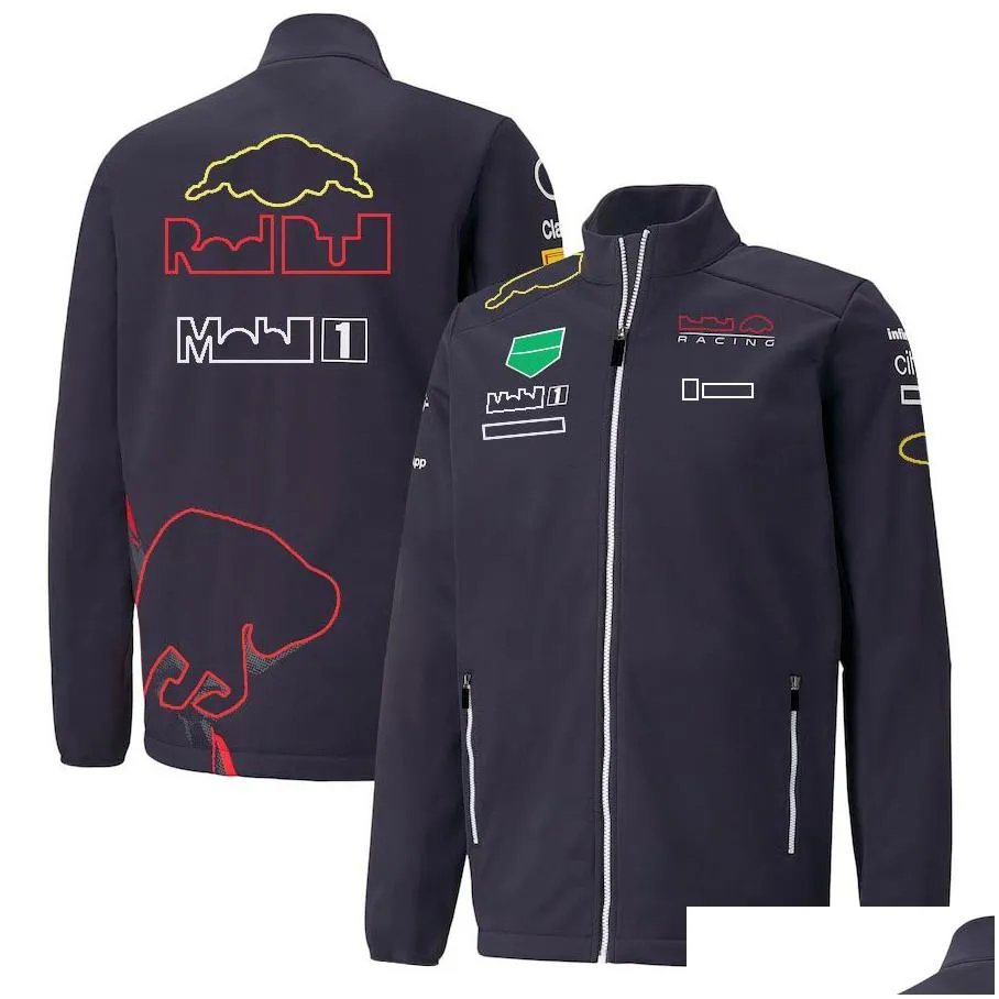 T-shirts pour hommes Vêtements de moto Nouvelle veste F1 Zip Up Sweat à capuche Forma 1 Costume de course Fans de voiture Sweat-shirt surdimensionné Team Vestes pour hommes Série T -Shir OTBJC AGQA