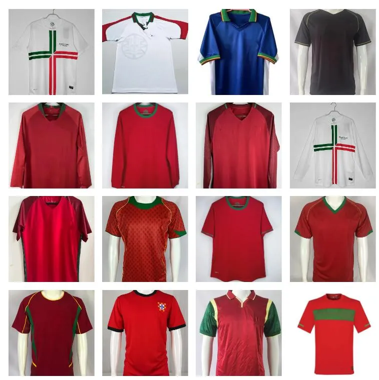 98 99 02 04 06 11 12 16 17 18 19 Retro Portugal Soccer Jerseys 2016 2017 2018 Figo Ronaldo Nani F.coentrao Carvalho Football Shirts Pepe Quaresma Rui Costa Long Sleeved