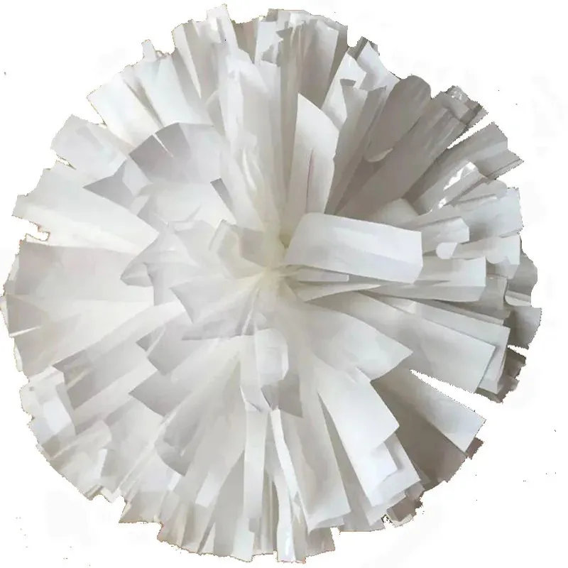 2PCS White Cheerleading Pompoms 32 cm Cheers Pompon Sports Supplies Factory Color Can Free Kombinacja Wysokiej jakości 240118