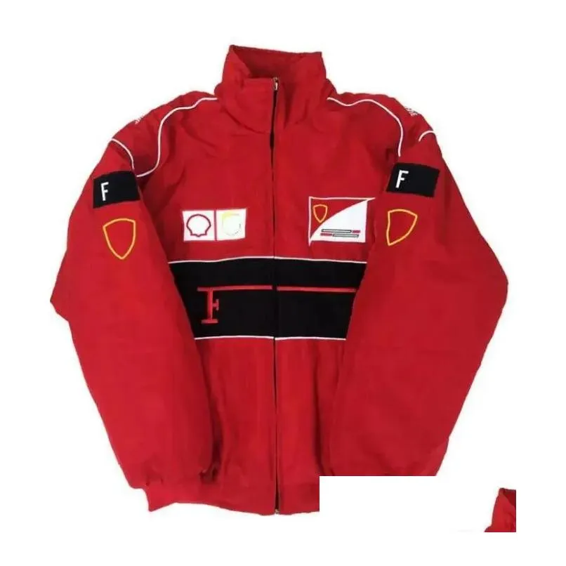 Jacket de carreras F1 de ropa F1 F1 Otoño e Invierno FL Logo bordado Logotipo de algodón Spot 350