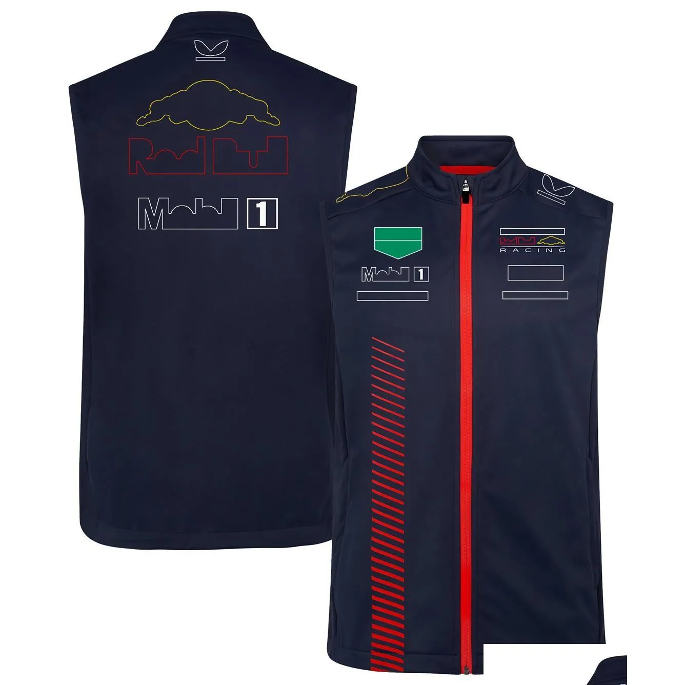 Abbigliamento da moto F1 Forma One Team Uniform 2023 Nuovo gilet da corsa Mens Zipper Cappotto sportivo Consegna di goccia Automobili Motociclette Accesso Ot29H