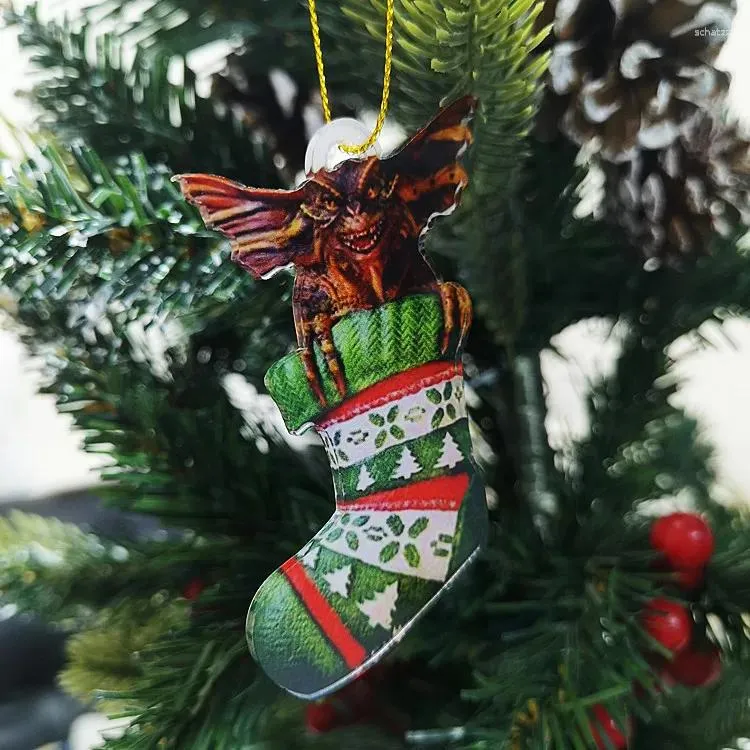 Decorazioni natalizie Luce fata Cappello da Babbo Natale Ornamenti natalizi Decorazione di buon Natale per la casa Pendenti dell'albero di Chrismtas