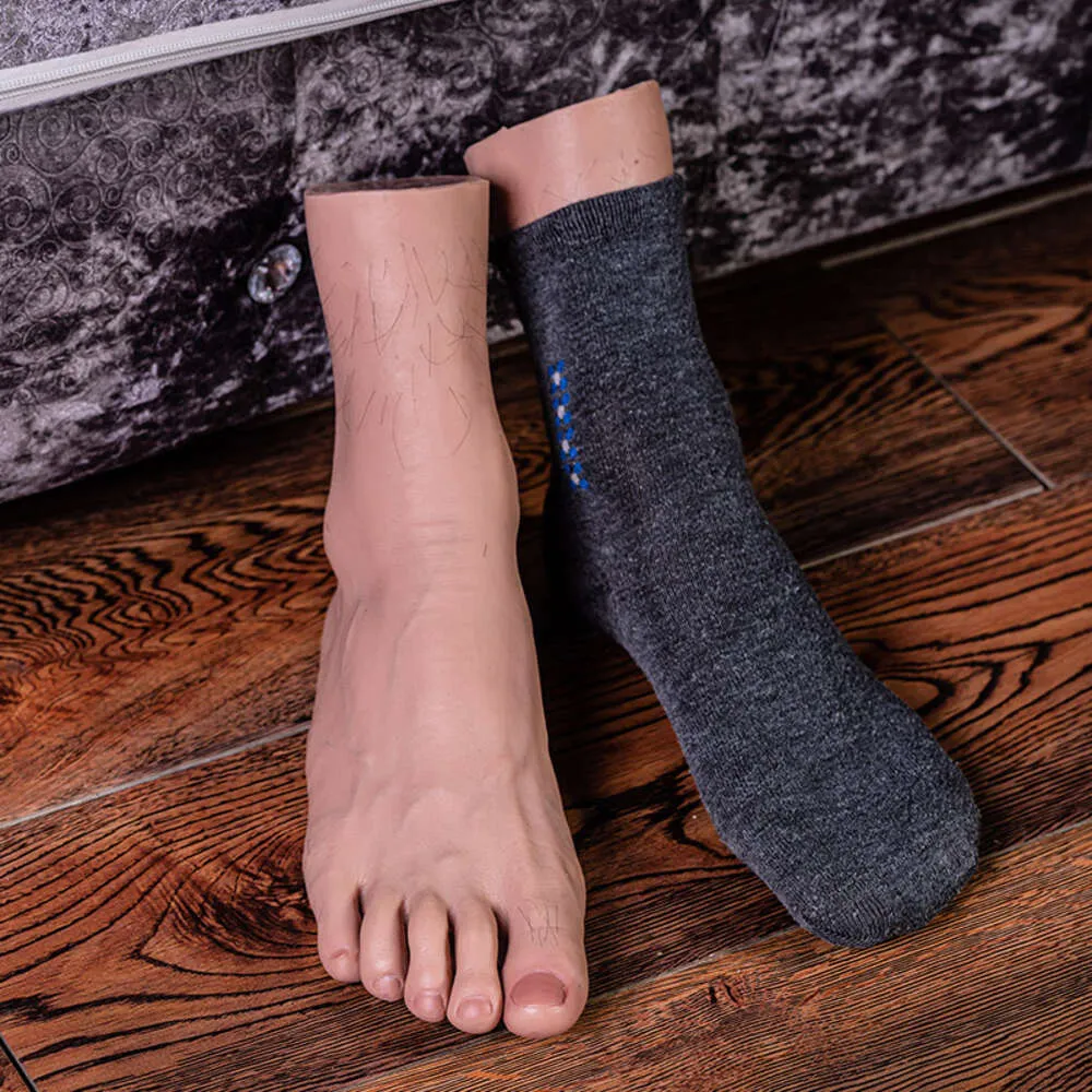 Kostymtillbehör Male 3D Flexibel 1: 1 Vuxen skyltdocka Fake Foot Skin Texture Display Model
