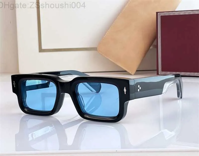 Moda tendenza top designer uomo donna occhiali da sole classico forma quadrata piatto spesso occhiali vintage estate elegante stile semplice Protezione UV fornito con custodia BTS3