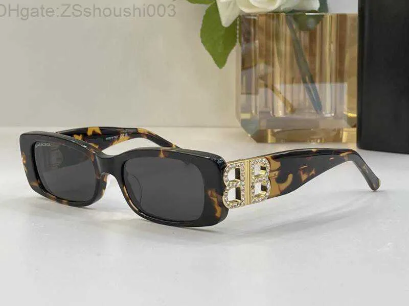 Realfine 5A Eyewear BB BB0096S Dynasty Rhinestones Rectangle Luxury Designer Sunglasses For Man Woman With Glasses Cloth Box 6F9T