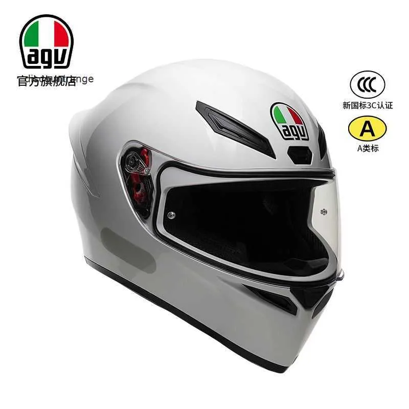 Casco integral abierto Agv k para motocicleta Agv K6 s, bolso para hombre, casco completo para ciclismo, motocicleta, casco de fibra de carbono para hombres y mujeres en invierno, cuatro estaciones HI51