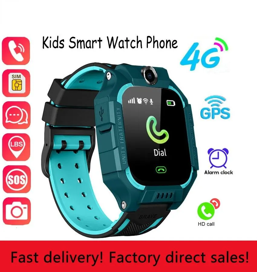 Montres 2022 Nouvelle montre intelligente enfants GPS appel message carte SIM étanche Smartwatch pour enfants S0S Photo télécommande pour IOS Android