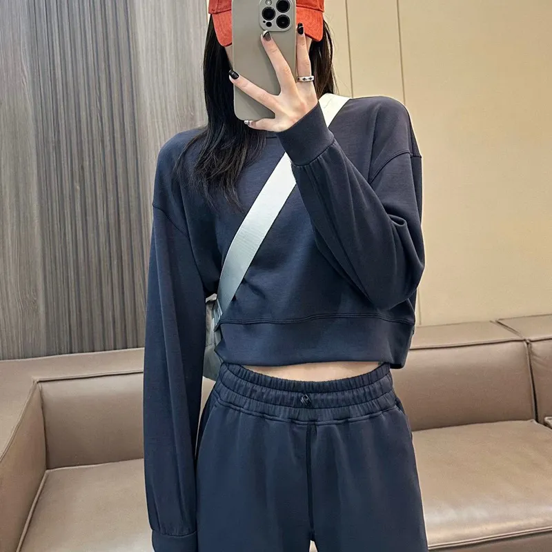 Soft Cropped Pullover Muse Sweater Oversized Cotton Casual Loose Jogger Gym Sweatshirt For Women From Angkorwu 23.51 DHgate.Com