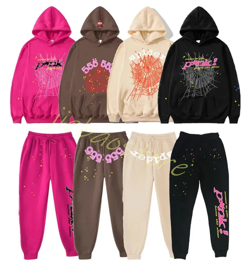 Survêtement Designer Mens Spider Sweat à capuche Pantalon long Sweat-shirt 555 Sp5der Sweats à capuche Femme Sweat à capuche Pull à manches longues Streetwear Mode Coton Jeune Thug