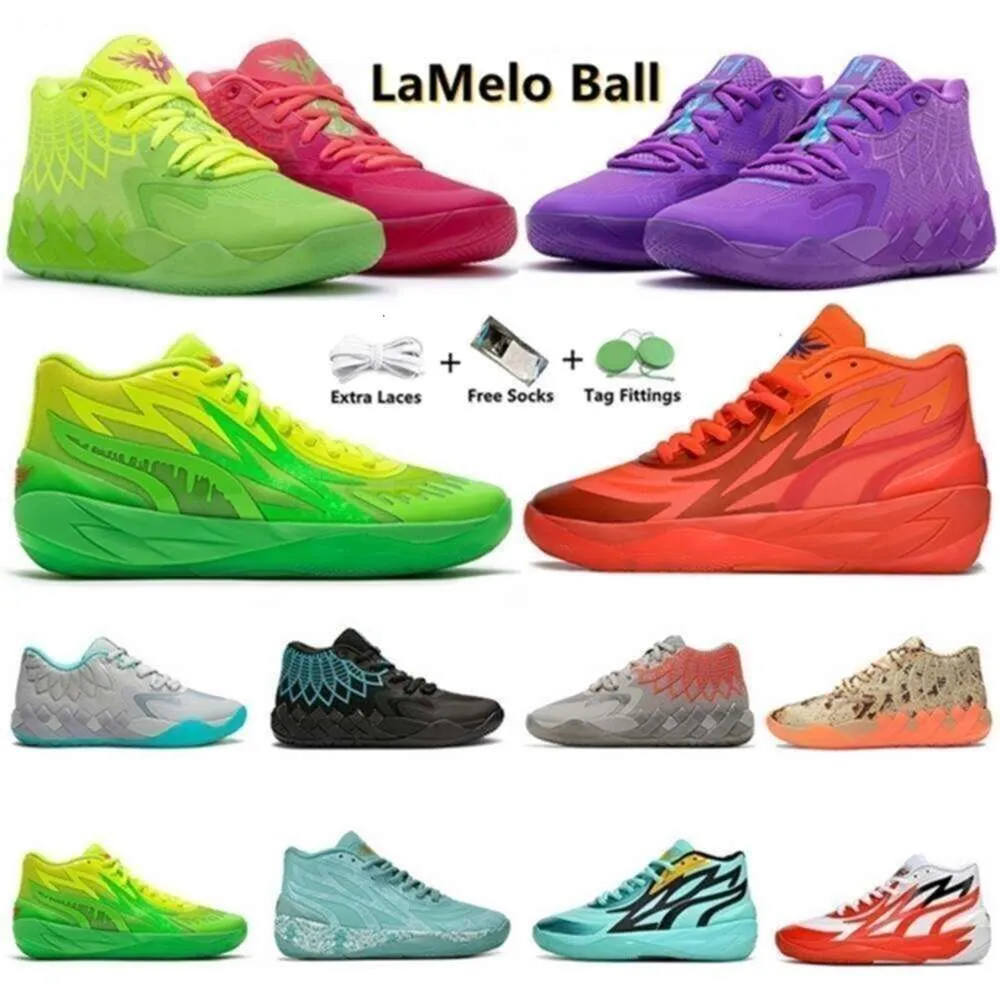 Ball Lamelo 1 2.0 Mb.01 Homens Tênis de Basquete Sneaker Black Blast Buzz Lo Ufo Not From Here Queen e Morty Rock Ridge Red Mens Trainer Sneakers 40-46