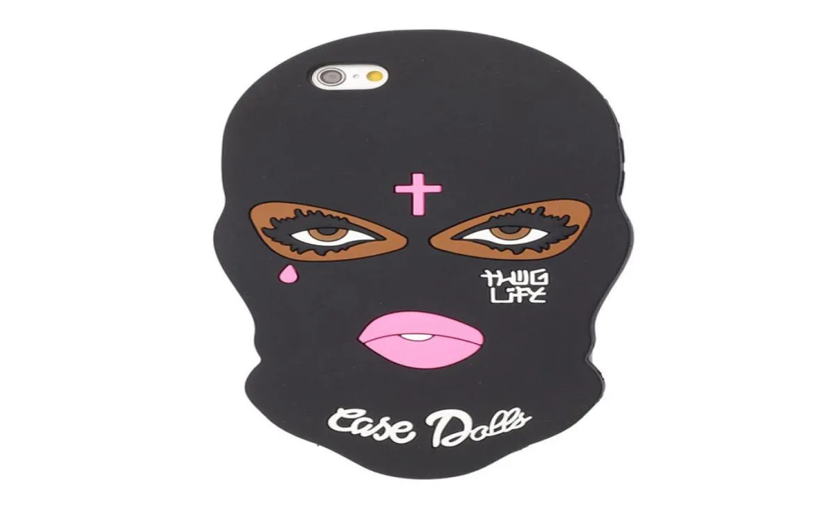 Masker siliconen case voor iphone 11 pro max 7 plus 8 6 6s se x xr xs meisje scheur leuke telefoon achterkant case dolls9422237