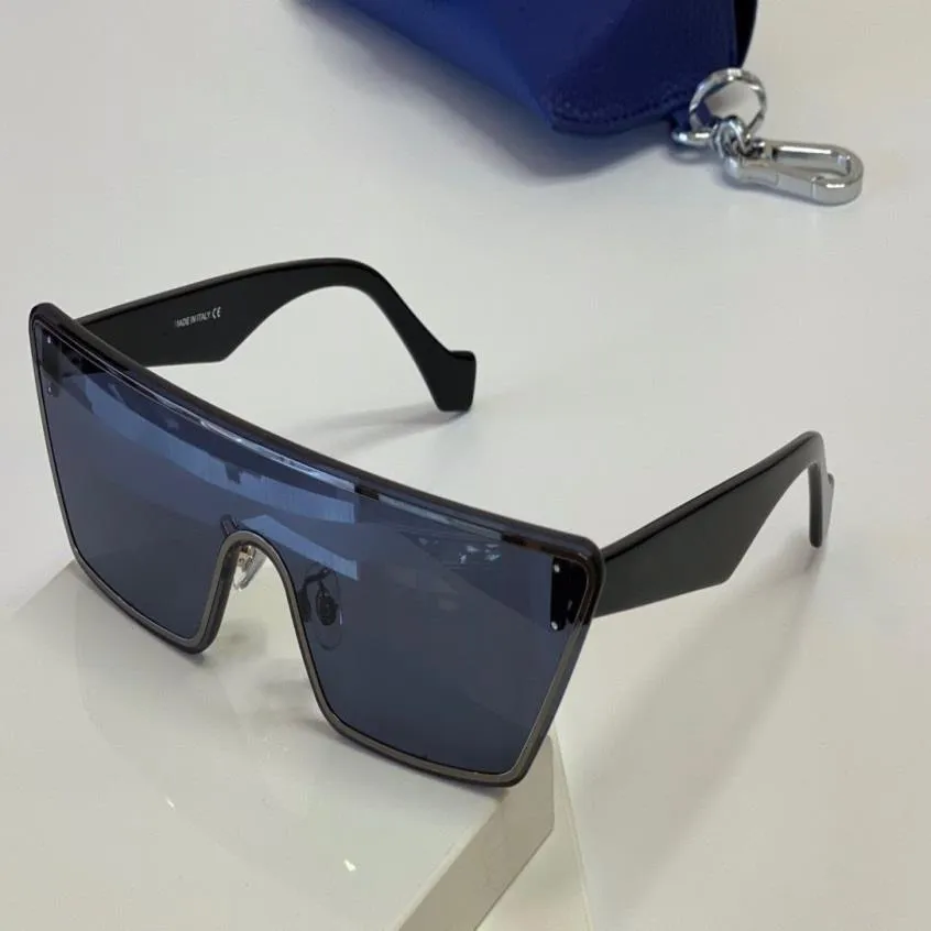 40042U moda nowe okulary przeciwsłoneczne kwadratowe okulary pół ramy proste mężczyzn w stylu biznesowym obiektyw Laser Najwyższa jakość Ochrona UV400149W
