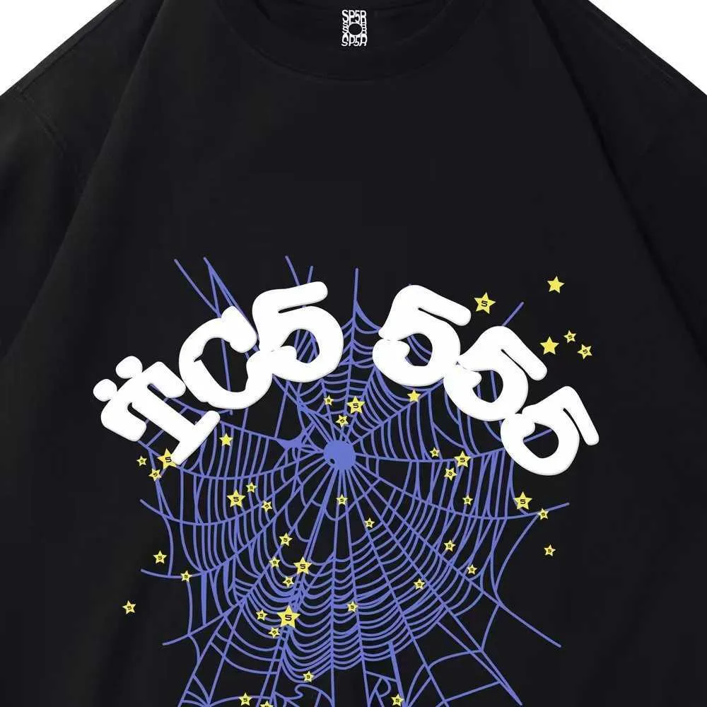 Homens camisetas Spider555 Designers Gráfico Tees Homens Mulheres Casal Alta Qualidade Sp5der Streetwear Hip Hop Moda Camiseta 55555 Camisas