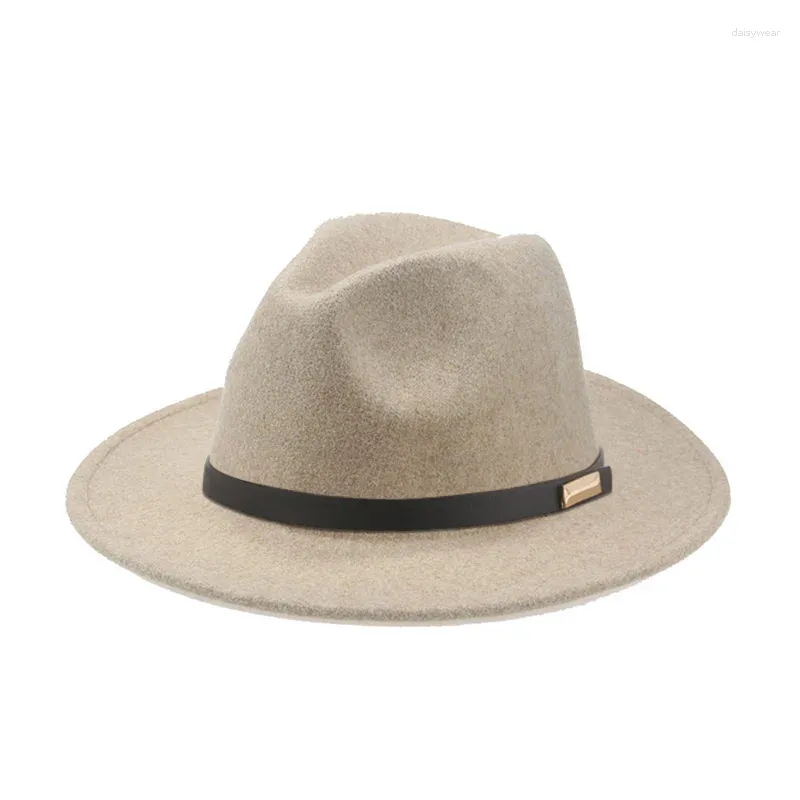 Bérets chapeaux pour femmes chapeau de laine hiver gris noir luxe Fedoras Panama Pamelas Y Tocados Para Bodas