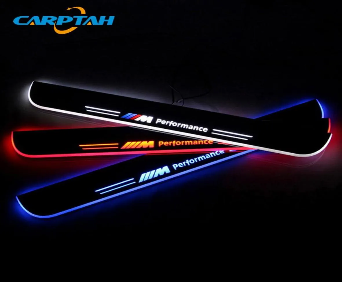 Carptah Trim Pedal Araç Dış Parçaları LED Kapı Eşik Scuff Plaka Yolu Dinamik Salel BMW X3 F25 2011 2014 2014 20153593100