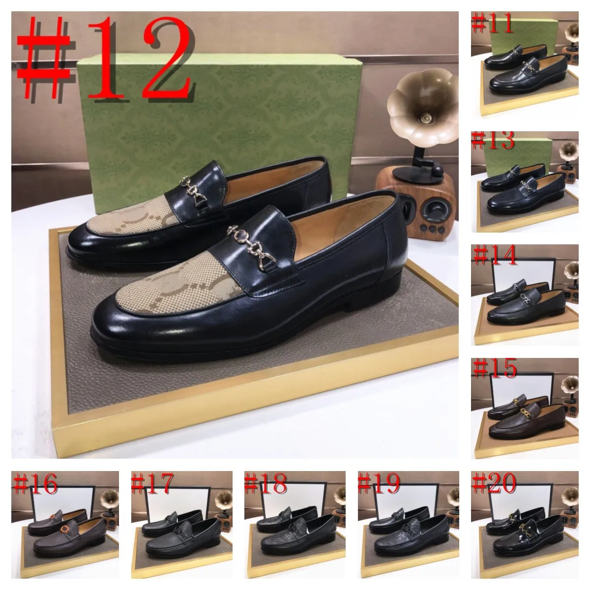 2024 Triple Leather Men Designer Dress Shoes Uomo Brogue British Oxford Scarpe formali Maschile Gentleman Leather Retro Party Scarpe da sposa Cinturino con fibbia Taglia 6.5-12
