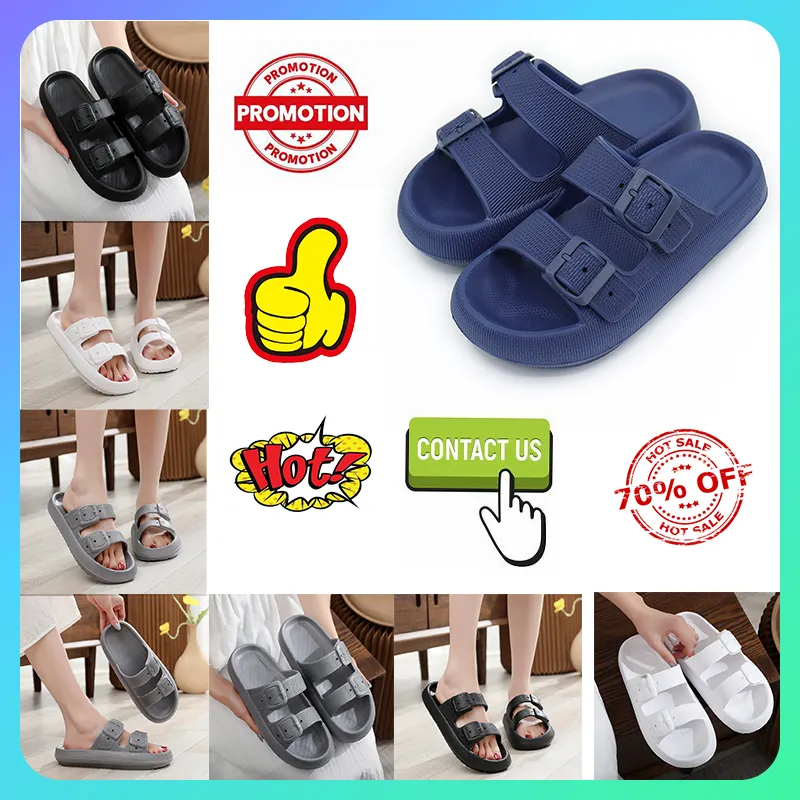 Livraison gratuite Casual Platform Slides Pantoufles Hommes Femme anti-dérapant Léger respirant Coupe basse semelles souples sandales Plat Summer Beach Slipper