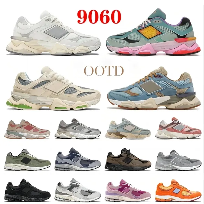 Topp 9060 Joe Freshgoods Men Women Running Shoes Suede 2002 550R 1906R Designer Penny Cookie Pink Baby Shower Blue Sea Salt Outdoor Trail Sneakers Vkw OG OG