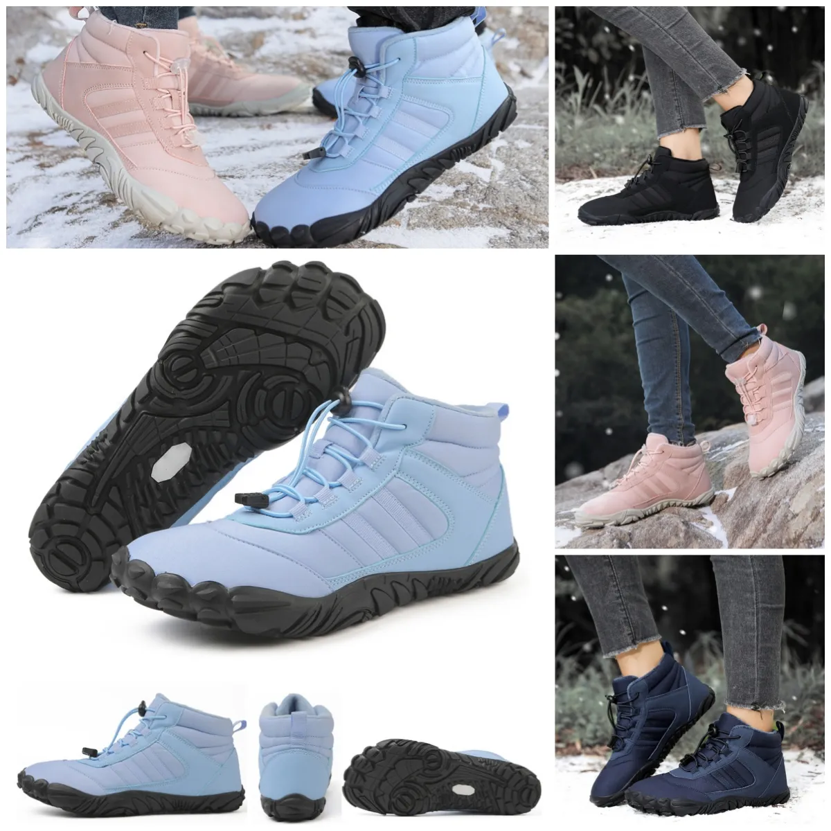 Zapatos de diseñador Zapatillas deportivas Zapatos de senderismo Botines de tobillo Bota de tobillo superior antideslizante Ligero Softy para hombres Mujeres eur35-48