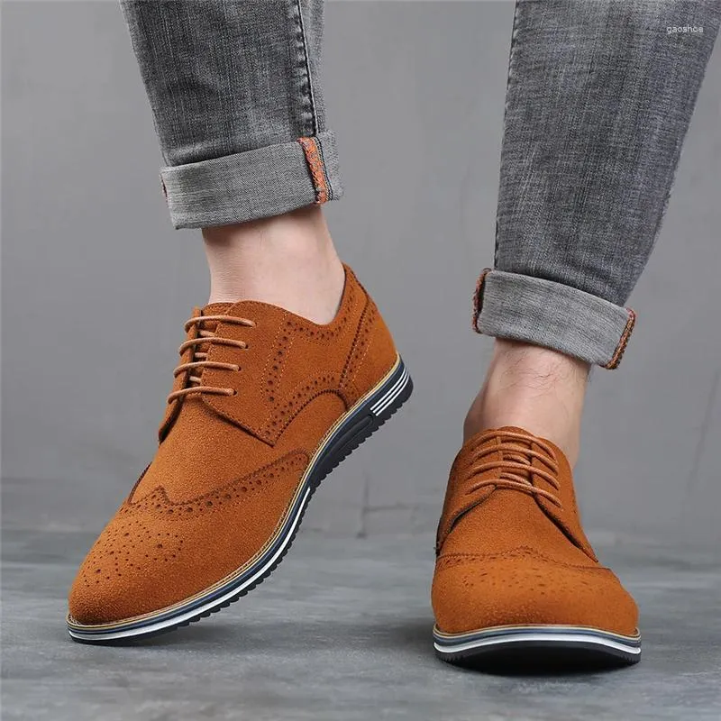 Dress Shoes Men Lace Up Oxford Bussines Shoe For Wedding Formal Casual Big Size 47 48 Man Stylish Brogue