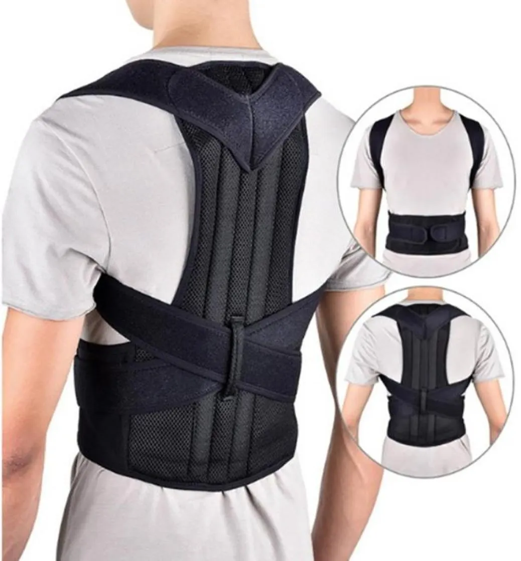 Waist Trainer Back Posture Corrector Shoulder Lumbar Brace Spine Support Belt Adjustable Adult Corset Posture Correction Belt3683977