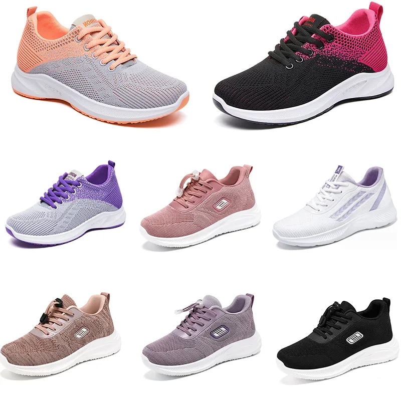 2024 new women shoes Hiking Running flat Shoes durable black white pink comfortable size 36-41