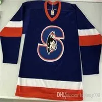 Customize Vintage Springfield Indians Hockey Jersey Embroidery Stitched any number and name Jerseys269q