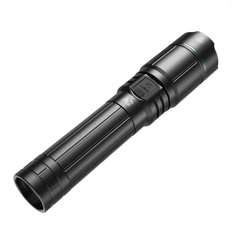 Flashlights Torches Klarus A2 PRO USB-C Rechargeable LED 1450Lumens Zoomable Long Runtime With 21700 4000mAh Battery