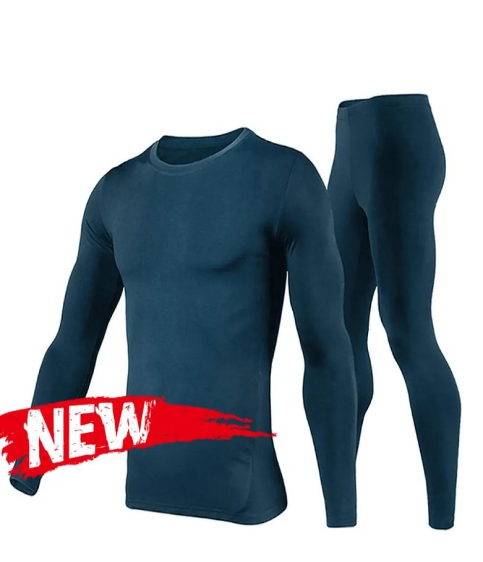 HEROBIKER Motorcycle Thermal Underwear Set Men Motorcycle Winter Warm Base Layers Tight Long Johns Tops Pants Set 3 Colour9872340