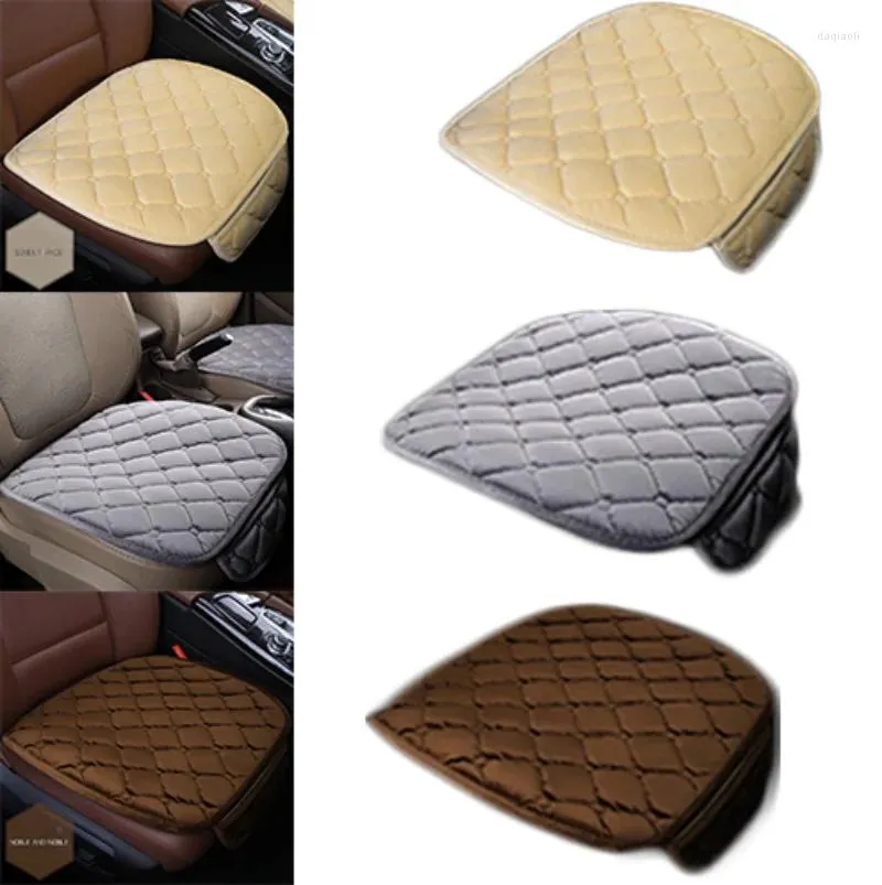 Car Seat Covers Protector Set Auto Cushion Mat Non-slip Short Plush Chair For All Vehicles Front Rear