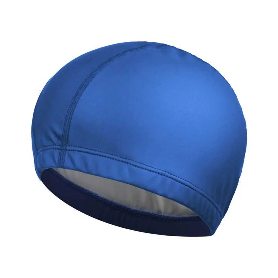 Cuffie da nuoto Cuffie da nuoto di dimensioni libere uomo Donna Protezione elastica le orecchie Capelli lunghi Cappello da piscina Cuffie da bagno ultrasottili YQ240119