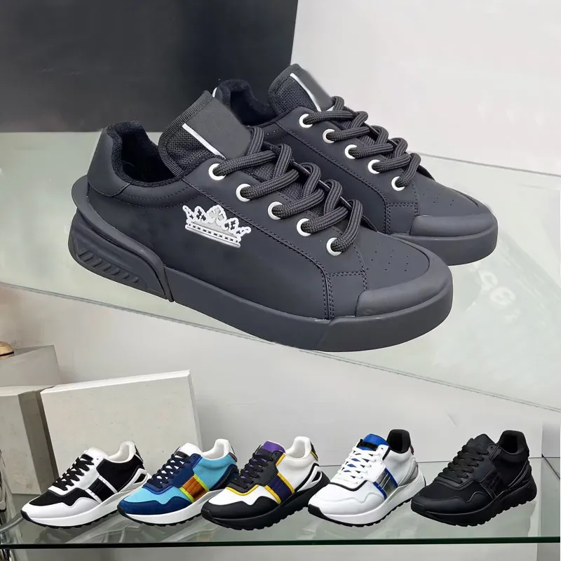 Men designer shoe Casual shoes new womens shoes leather lace-up mens sneaker lady platform Running Trainers Thick soled woman gym sneakers size 35-45 us4-us11 With box
