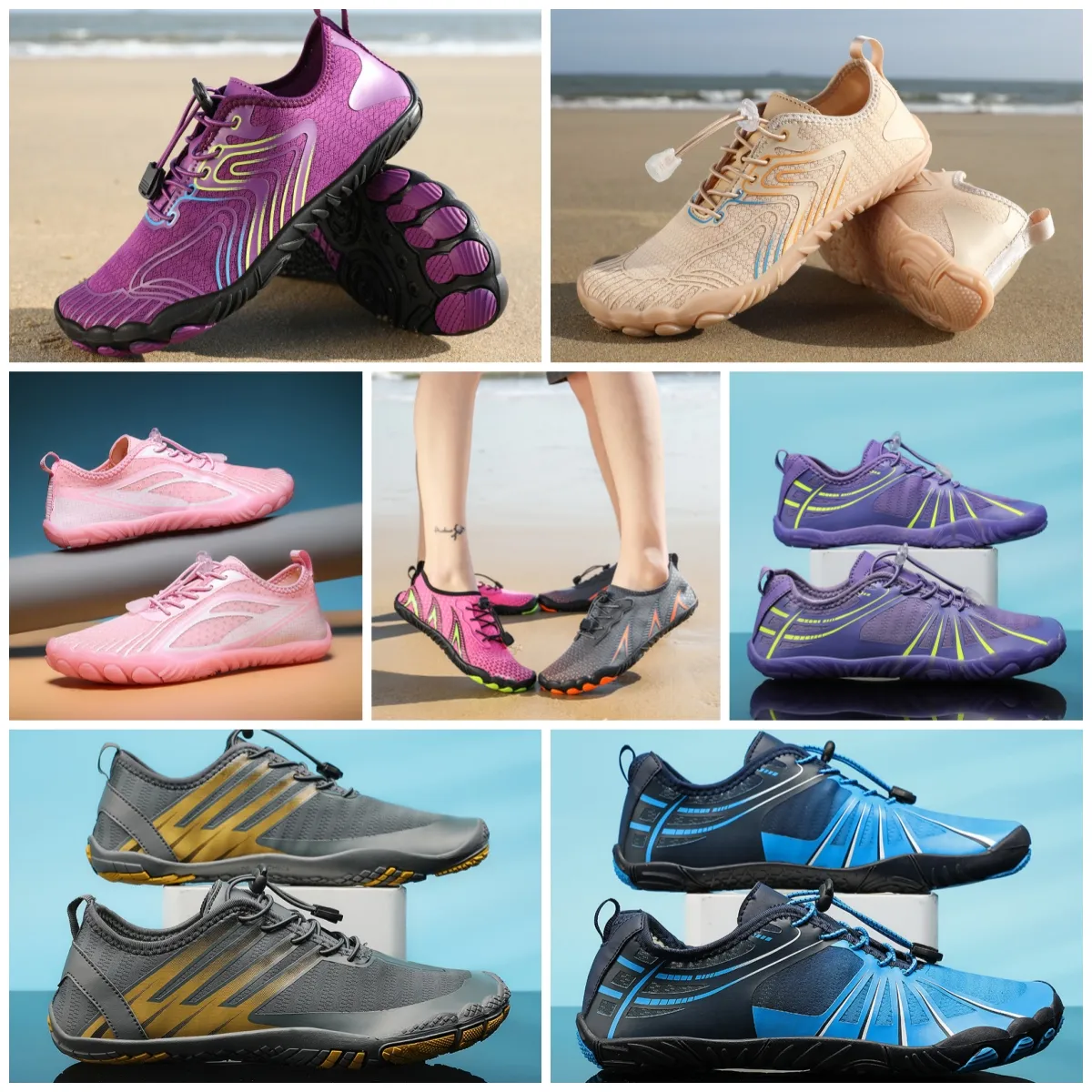 Scarpe casual da esterno Sandalo Scarpe da acqua Scarpe da spiaggia da donna per uomo Scarpe da ginnastica per escursionismo a piedi nudi ad asciugatura rapida Nuoto EUR 35-46 morbide e confortevoli