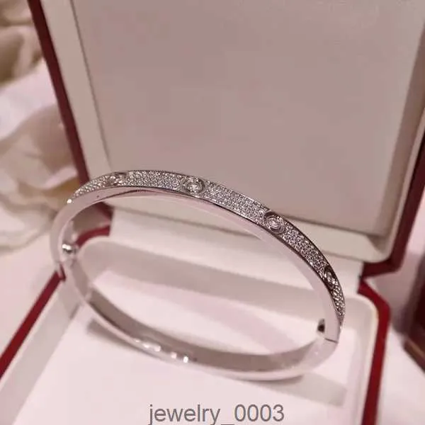 bracelets en or dames bracelet designer diamant luxe matériaux avancés bijoux largeur 7MM technologie d'incrustation cachée fondu femmes diamants RPLA