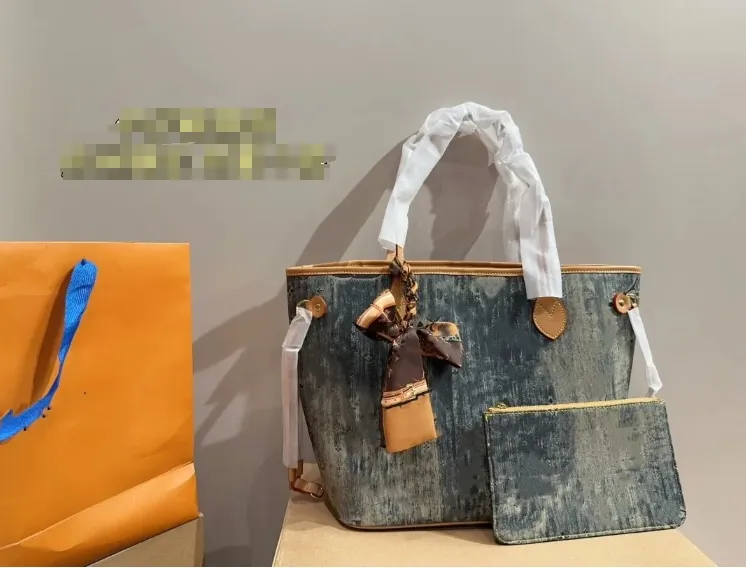 Sac de shopping en Denim pour femmes, sac à bandoulière de luxe de styliste, nouvelle collection