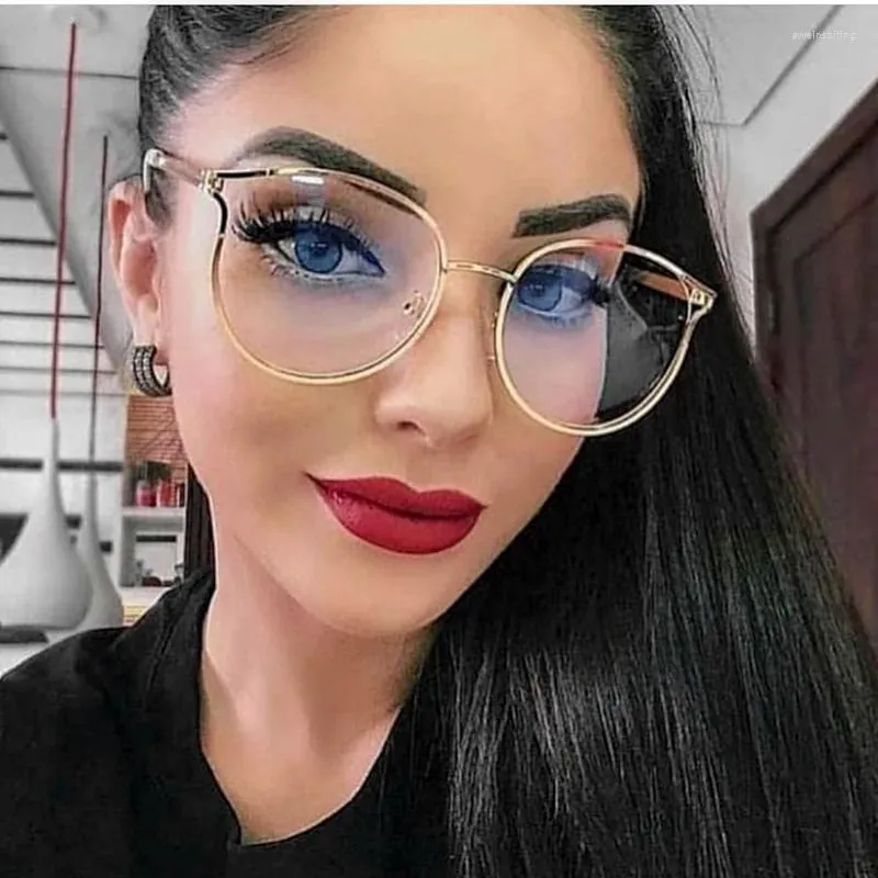 Solglasögon ramar ony kvinnor mode blå ljus som blockerar glasögon uv400 stilfullt kvinnligt recept glasögon designer märkesglasögon