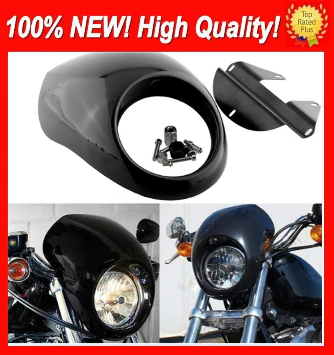 Phare universel en plastique, visière avant, carénage, masque Cool, lunette pour 883 XL1200 Dyna Sportster FX XL, moto, style de voiture, Headlam2861382