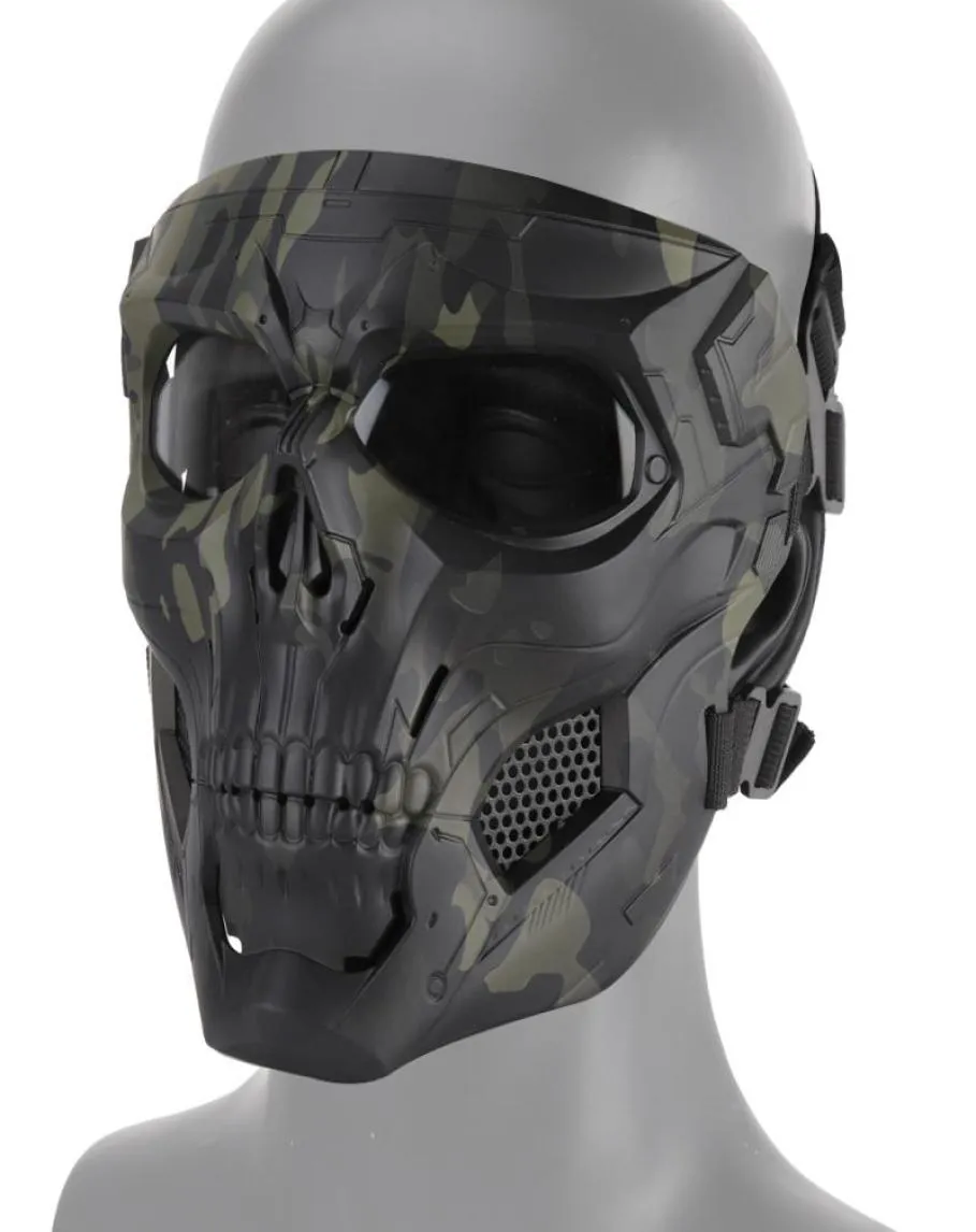 Tactisch eng volgelaatsmasker Skull Messenger-masker voor de jacht Airsoft CS Halloween Festival Party Movie rekwisieten4931436