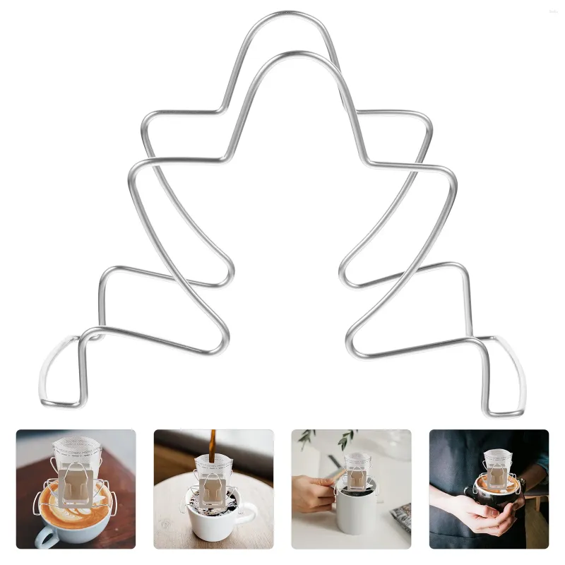 Armazenamento de cozinha Japanese de bola de papel de rack de café japonês suporte de papel de aço inoxidável Filtros de gotejador reutilizável Filtros