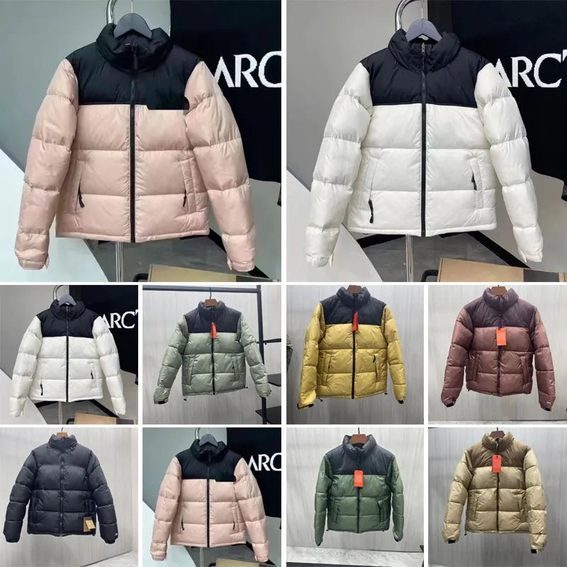 designer heren dames donsjack mode winter puffer jassen katoen dames heren puffer streetwear warm liefde gezicht jas borduurwerk letter Ritsen donsjack XS-5XL