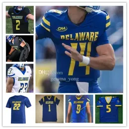 NCAA College Delaware Blue Hens Football Jersey Ryan O'Connor Marcus Yarns Kyron Cumby Jourdan Townsend Chandler Harvin Braden Brose Jackson