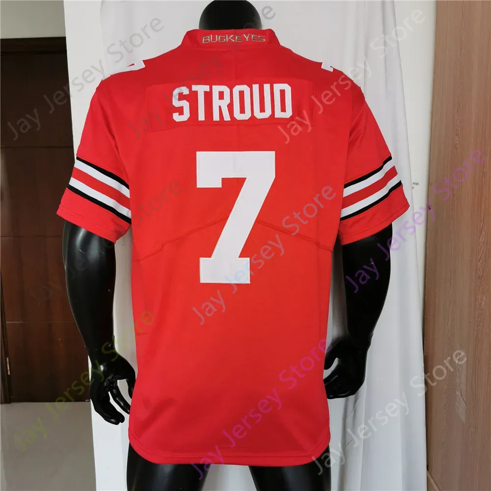 Ohio State Buckeyes Football NCAA College Jersey C.J. Stroud Justin Fields Chris Olave Julian Fleming Garrett Wilson George Jack Sawyer Teague III J.T. TUIMOLOAU