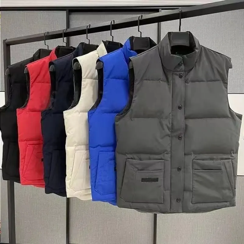 Desiger gilet Felpa da uomo e da donna Autentico lusso in piuma d'oca materiale cappotto sciolto grafite grigio nero e bianco blu pop paio cappotto t Parkas canadese