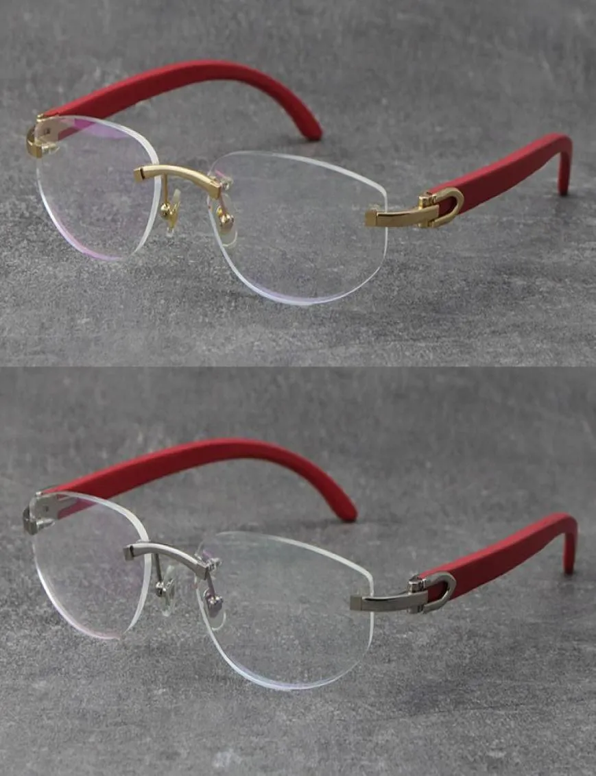 Whole Factory Direct Eye Glasses Unisex Frames For Women Wood Reading Eyeglasses 3524012 High quality Rimless Optica Lens4959405