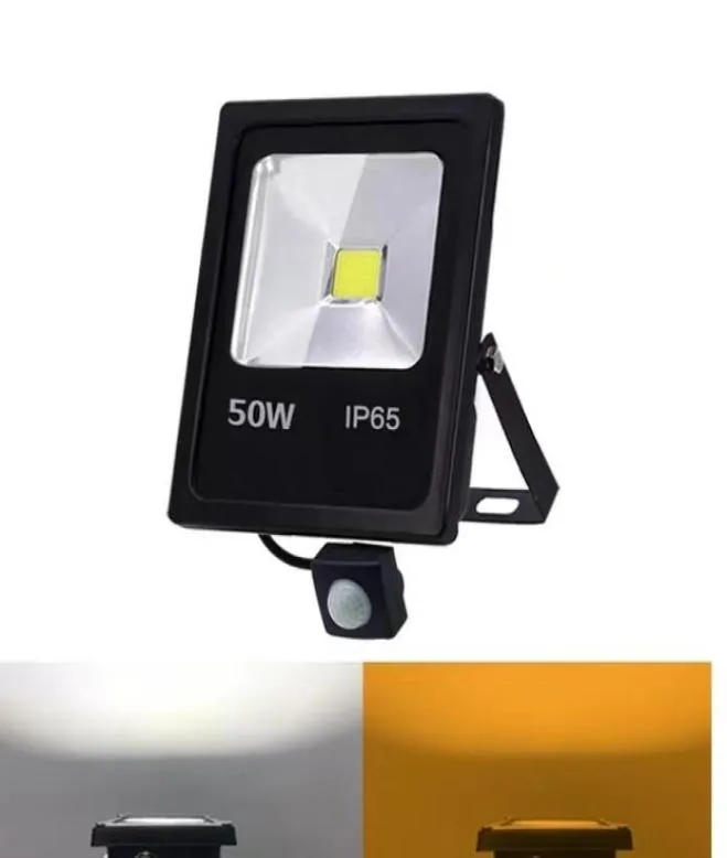 Motion Sensor Led Floodlight 220V 50W 30W 10W Outdoor LED Spotlight Flood Light Wall Lamp Reflector IP65 Waterproof Lighting6041866