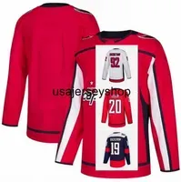 Hockey Custom Hockey Lars Eller Jersey Garnet Hathaway Evgeny Kuznetsov Nicklas Backstrom Carl Hagelin Nic Dowd Travis Boyd S-3XL