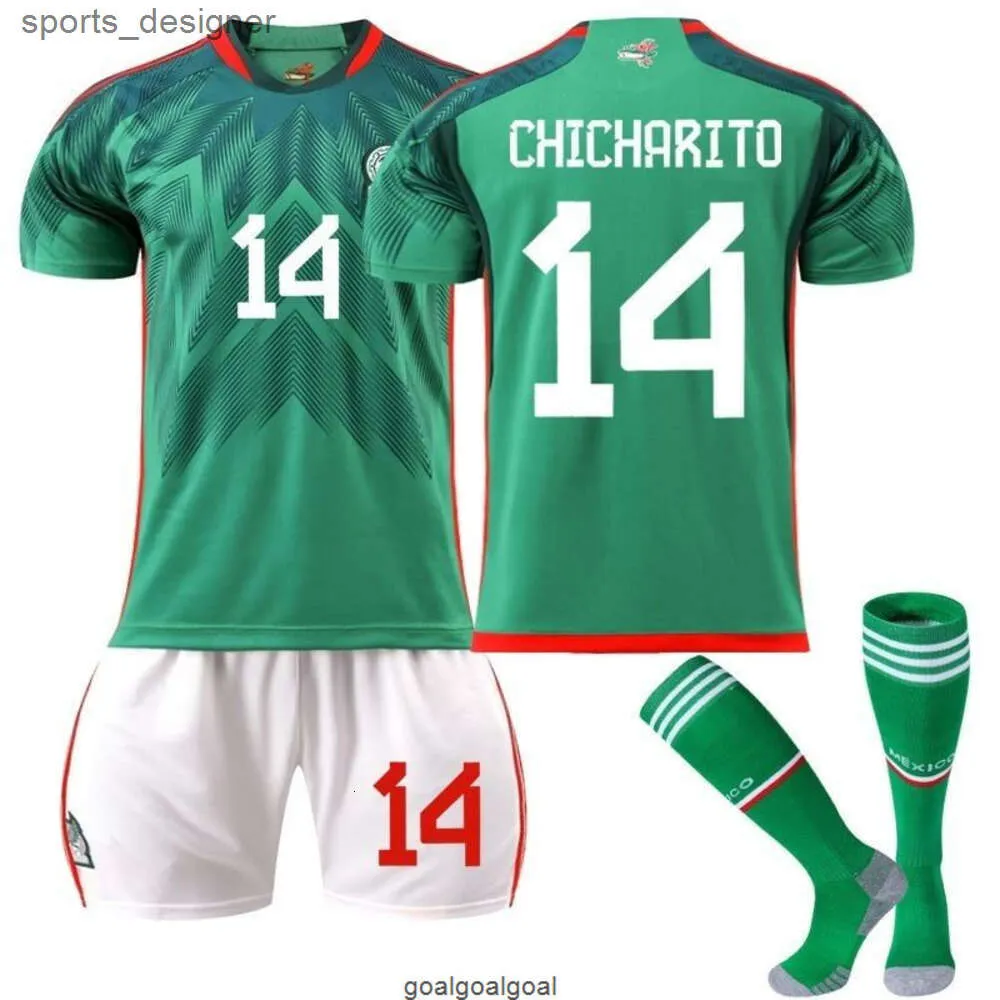 Copa Del Mundo 2024 México Camiseta Local Número 14 Hernández Número 22