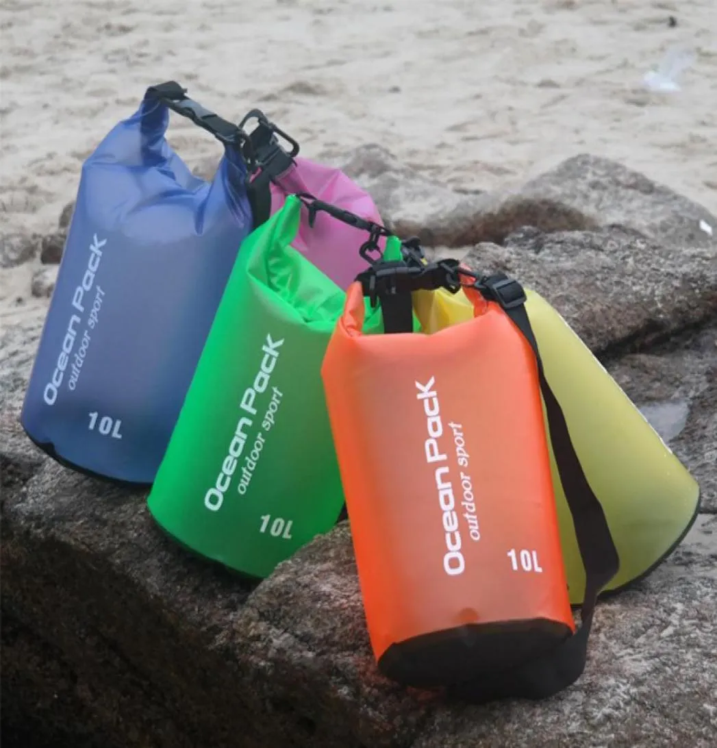 Bolsa seca a la deriva Paquetes de cintura táctica de PVC Mochilas tácticas de natación Bolsa impermeable de viaje Paquetes de camping Playa translúcida Stor9939857