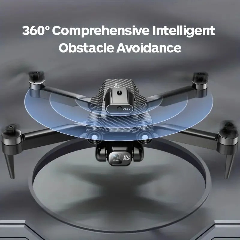 Drone com motor sem escova A13 HD Fotografia aérea para evitar obstáculos UAV Quadricóptero Posicionamento de fluxo óptico Lente de ajuste elétrico Aeronave com controle remoto